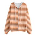 thumbnail image 3 of Women's Hooded Zippered Drawstring Waist Long Sleeved Comfortable Outdoor Sports Sweatshirt for Everyday Use, 3 of 4