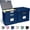 Blue, variant on 2 Pack Hanging File Folder Box with Lid, Durable Letter Size Filing Storage Box, Sturdy File Holder with Cardboard Support PVC Rails for Office Home Organizer, Green
