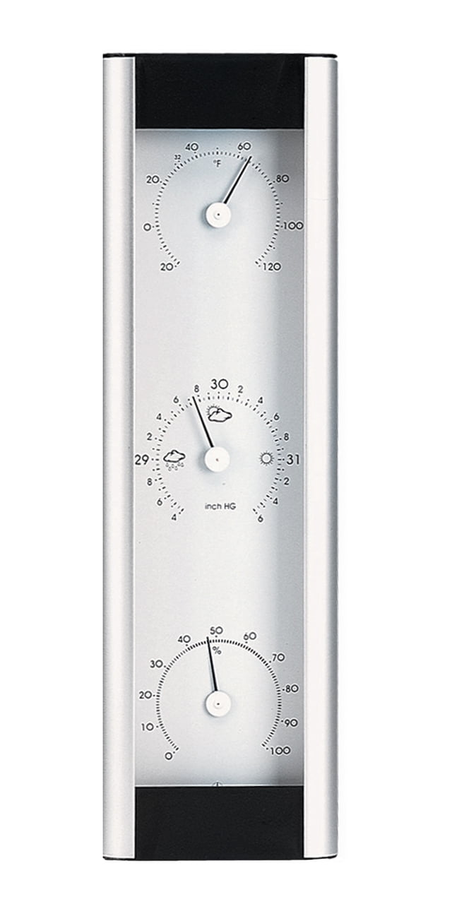 Weather Station Aluminum 13 in Silver by