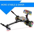 thumbnail image 5 of SISIGAD Hoverboard Go Kart Seat Attachment with Adjustable Frame Length for 6.5" 8" 10" Self Balancing Scooter, Graffiti, 5 of 6