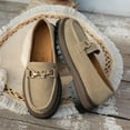 thumbnail image 5 of Kilaqueen Platform Loafers for Women Slip On Arch Support Chunky Heel Round Toe Loafers Dress Business Work Shoes, 5 of 9