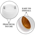 thumbnail image 6 of Soimiss 2Pcs Reliable White Lamp Socket Adapter Simple Install Bulb Converter for Versatile Indoor Light Fixtures, 6 of 7