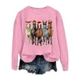 thumbnail image 2 of Christmas Horse Sweatshirts for Women 2025 Long Sleeve Crewneck Horses Graphic Sweatshirt for Horse Lovers Pullover Tops, 2 of 8