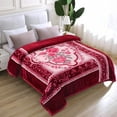 thumbnail image 5 of JML King Size Soft Warm Fleece Bed Blanket Reversible Thick Mink Blanket 83 x 91 inches,5.7lbs, 5 of 8