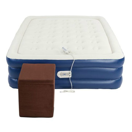 Aerobed 2000014113 Queen Raised Inflatable Air Bed Mattress with Ottoman 