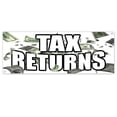 thumbnail image 1 of Tax Returns 13 oz Vinyl Banner With Metal Grommets, 1 of 5