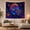 Fantasy Nautilus, variant on Giant Squid with Volcanic Sunset and Turquoise Waves, Mystical Psychedelic Fantasy for Ocean Lovers, Mystical Wall Art Decor, Housewarming Gift Tapestry Wall Hanging for Bedroom and Living Room