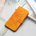 thumbnail image 7 of Allytechgroup for Samsung Galaxy A25 5G Case, Embossed Sunflower PU Leather & TPU Anti-Scratch Shockproof Magnetic Button Protective Kickstand Case for Samsung Galaxy A25 5G, Yellow, 7 of 7