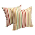 thumbnail image 2 of Blazing Needles  18-inch Candy Stripe Indoor/Outdoor Throw Pillow (Set of 2), 2 of 2