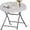 Round, variant on FASCK Folding Table, Indoor Outdoor Portable Plastic Dining Card Table Utility Bar Table for Camping Dining Wedding Event Party, White (Round, 32"x32")