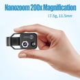 thumbnail image 4 of Qinux Zoomzip - 2025 New Zoomzip Smartphone Microscope - 200x Magnification Lens with CPL Lens/LED Light - Portable Pocket Digital Microscope Camera Attachments for Phone (Black), 4 of 8