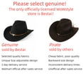 thumbnail image 7 of WoWstyle White Cowboy Hat for Adult Men Women Cowgirl Hat with Adjustable Leather Hat Band Western Cattleman Cowboy Rodeo Outfit for Outdoor Activities, Parties, Farm-Related Events, Music Festivals, 7 of 7