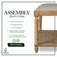 thumbnail image 4 of Finch Graydon Upholstered Bench Natural, 4 of 8