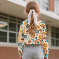 thumbnail image 4 of Xixirimido Mushroom Daisy Flower Kids Crop Tops for Girls Trendy Long Sleeve Pullover Top Teen Girl Cropped Sweatshirts Crew Neck T-Shirt for Spring Fall for 7-8 Years, 4 of 7