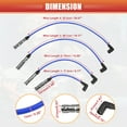 thumbnail image 3 of Bobinas de encendido de cables de bujía de 7 mm para Volkswagen Beetle Golf Jetta L4 2.0L No.06A905430K - Paquete de 4, 3 of 7