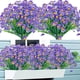 thumbnail image 1 of Nvzi Flores artificiales de margaritas, flores artificiales para exteriores, 8 manojos de flores artificiales resistentes a los rayos UV para exteriores(púrpura), 1 of 5