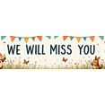 thumbnail image 4 of Shiny Golden We Will Miss You Banner Party Decoration Background Balloons Streamers Bunting for Farewell Party Retirement Party Departure Celebration Photography Props, 4 of 7