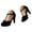 Black, variant on Women's T-Strap Block Heel Pumps Ankle Buckle Round Toe Dress Shoes Bowknot Platform High Heels for Wedding Prom Party Pink 9.5