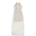 thumbnail image 2 of bar III Womens Two Tone Wrap Maxi A-line Dress, White, X-Small, 2 of 2