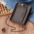 thumbnail image 5 of Tarjetero Hombre Cartera Caballero Piel Regalos Para Hombres marron oscuro, 5 of 5