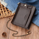 thumbnail image 5 of Tarjetero Hombre Cartera Caballero Piel Regalos Para Hombres marron oscuro, 5 of 5