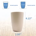 thumbnail image 7 of Wheat Straw Cups Plastic Reusable Cups Unbreakable Stackable Tumbler Cups Water Cup Set for Kitchen Drinking Cup12 oz (6 PCS), 7 of 7
