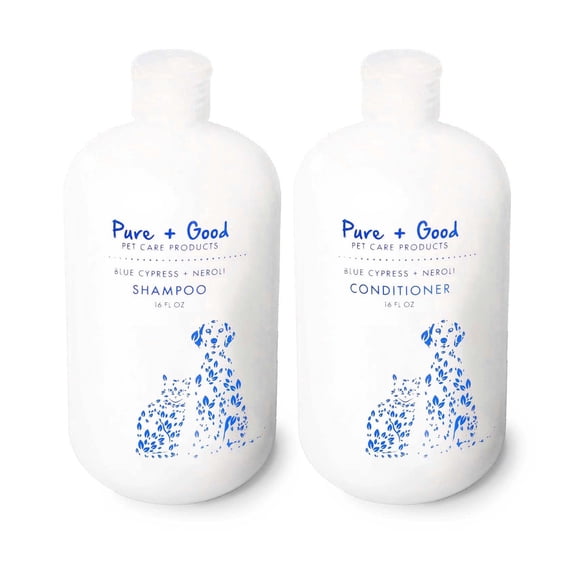 Pure   Good Pet Blue Cypress   Neroli Shampoo & Conditioner Set, 16oz