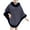 Navy, variant on Women's Faux Plush Shawl Wrap Stole Knit Cape Shawl Bridal Poncho Cloak Large Scarf Blanket Black Free Size(Free Size)