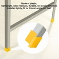 thumbnail image 6 of 8 Pcs Yellow Plastic Angle Iron Foot Pad L Shaped Edge Leg Cover 40mmx40mm, 6 of 7