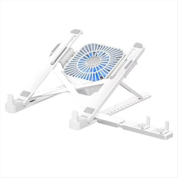 Almohadilla de Enfriamiento Plegable para Computadora Portátil con Ventilador, Soporte para Tableta y Soporte para Teléfono B