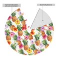 thumbnail image 2 of Picia Hawaiian Pineapples And Hibiscus Flowers Print Christmas Tree Skirt , Christmas Tree Skirt Ornaments for Merry Christmas Holiday Party Decorations Indoor Outdoor-36", 2 of 7