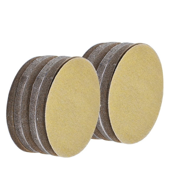 ALL-CARB 100 Pack 5" 120 Grit Hook Loop Pads Sanding Disc NO-Hole Sand Paper