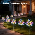 thumbnail image 4 of Rirool Solar Butterfly Garden Stake Lights Outdoor, 2 Pack 17 Butterfly Multicolor LED Solar Lights Waterproof Decorative Yard Lights for Lawn Patio Pathway Garden Gifts for Women, 4 of 8