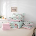 thumbnail image 6 of Homewish Pink Cherry Blossoms Twin Bedding Sets 7-Piece, Rustic Birds Animal Bedding Comforter Set, Vintage French Style Reversible Sheet Sets, Super Cozy Room Decor, 6 of 8