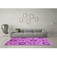 thumbnail image 3 of Ahgly Company Indoor Square Abstract Purple Modern Area Rugs, 7' Square, 3 of 4