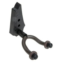 FENGGUIQU Violin Hanger Wall Mount Holder Guitar Wall Hanger Black Wood 1Set