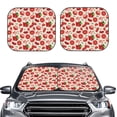 thumbnail image 2 of Naloa Tomatoes Print 2-Piece Windshield Sunshade,Foldable Car Front Window Sun Shades,for Most Sedans SUV Truck-Large, 2 of 6