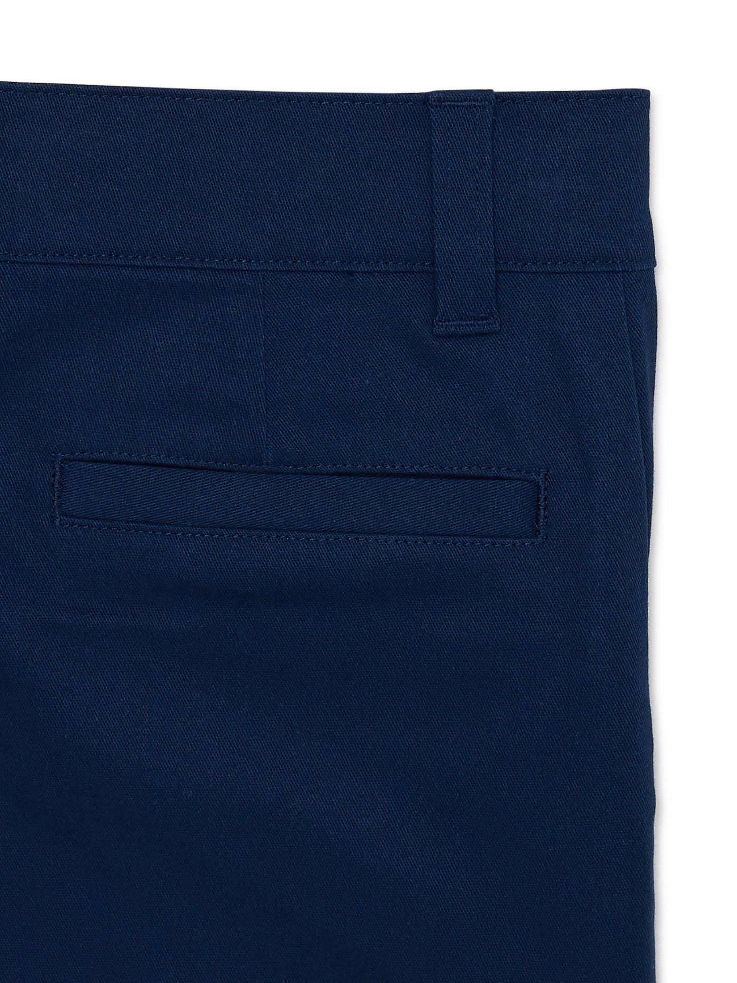 Wonder Nation Boys School Uniform Flat Front Shorts, 2-Pack, Sizes 4-18 & Husky