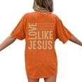 thumbnail image 1 of adviicd Chemises pour Femmes T-Shirts d'Été à Manches Courtes Col Rond Décontracté Unis Orange,m, 1 of 5