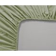 thumbnail image 3 of Clara Clark Premier 1800 Collection Single Microfiber Fitted Sheet, Full Size, Sage Green, 3 of 4
