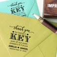 thumbnail image 3 of Printtoo Personalized Opner Favor Round Wood Mounted Stamp Thank You For Being A Key Rubber Custom Stamper-1.77 Inches Diamater, 3 of 4