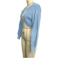 thumbnail image 5 of Women's Cropped Zip-Up Hooded Active Jacket - Lightweight Breathable Gym & Casual Wear, 5 of 6