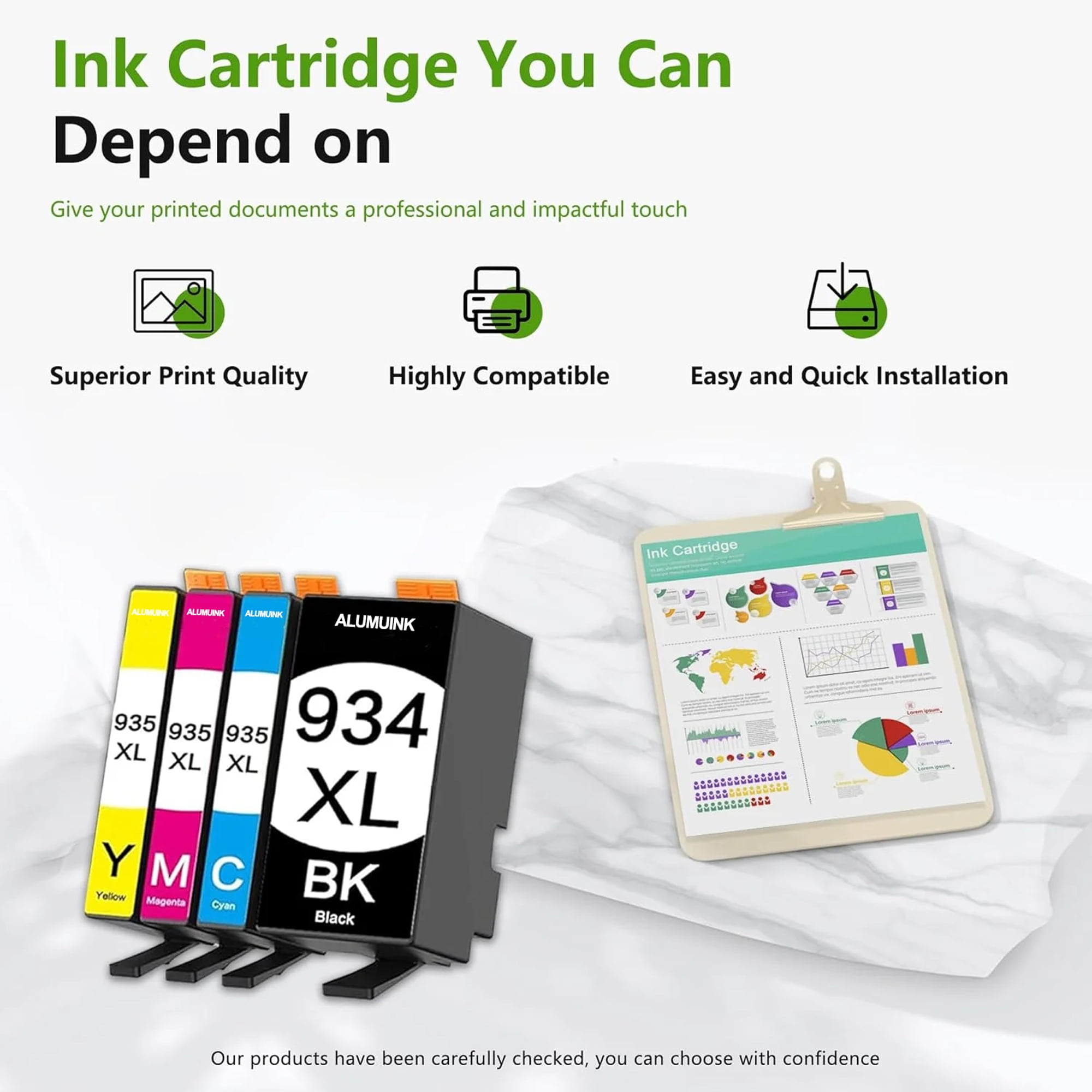 934XL 935XL Ink Cartridges Compatible for 934 XL 935 XL Ink Cartridges for OfficeJet 6220 Printer
