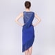 thumbnail image 4 of Vestido de noche con lentejuelas para bailarina, ropa de baile para Azul, 4 of 9