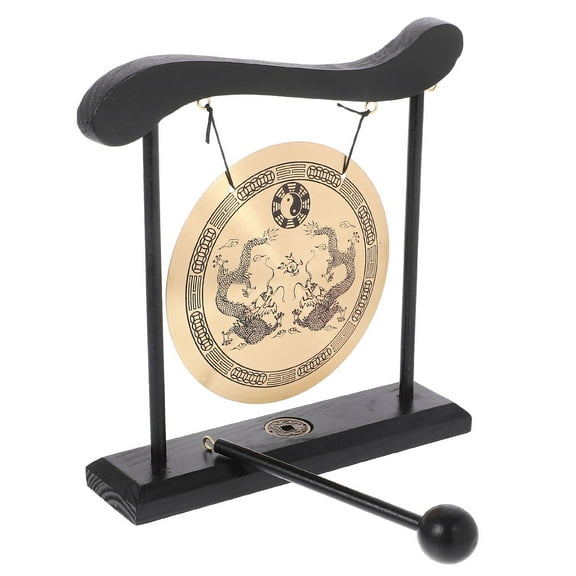 LULULION Chinese Ornaments Zodiac Dragon Gong Copper Traditional Style Decor 1Pcs