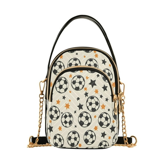 ALAZA Chain Crossbody Bags for Women Many Ball and Star Shoulder Handbag Phone Purse