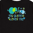 thumbnail image 4 of Inktastic My Glamma Loves Me Cute Elephants Boys or Girls Long Sleeve Toddler T-Shirt, 4 of 5