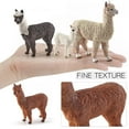 thumbnail image 4 of Ksopiavobs Alpaca Toys 4pcs Alpaca Figure Forest Jungle Animal Toy Figurines for Kids Farm Animals Gift for Kids Toddlers, 4 of 6