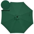 thumbnail image 4 of Sombrilla de patio Simple Deluxe de 2,7 m para exteriores con inclinación y manivela, color verde, 4 of 7