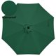 thumbnail image 4 of Sombrilla de patio Simple Deluxe de 2,7 m para exteriores con inclinación y manivela, color verde, 4 of 7